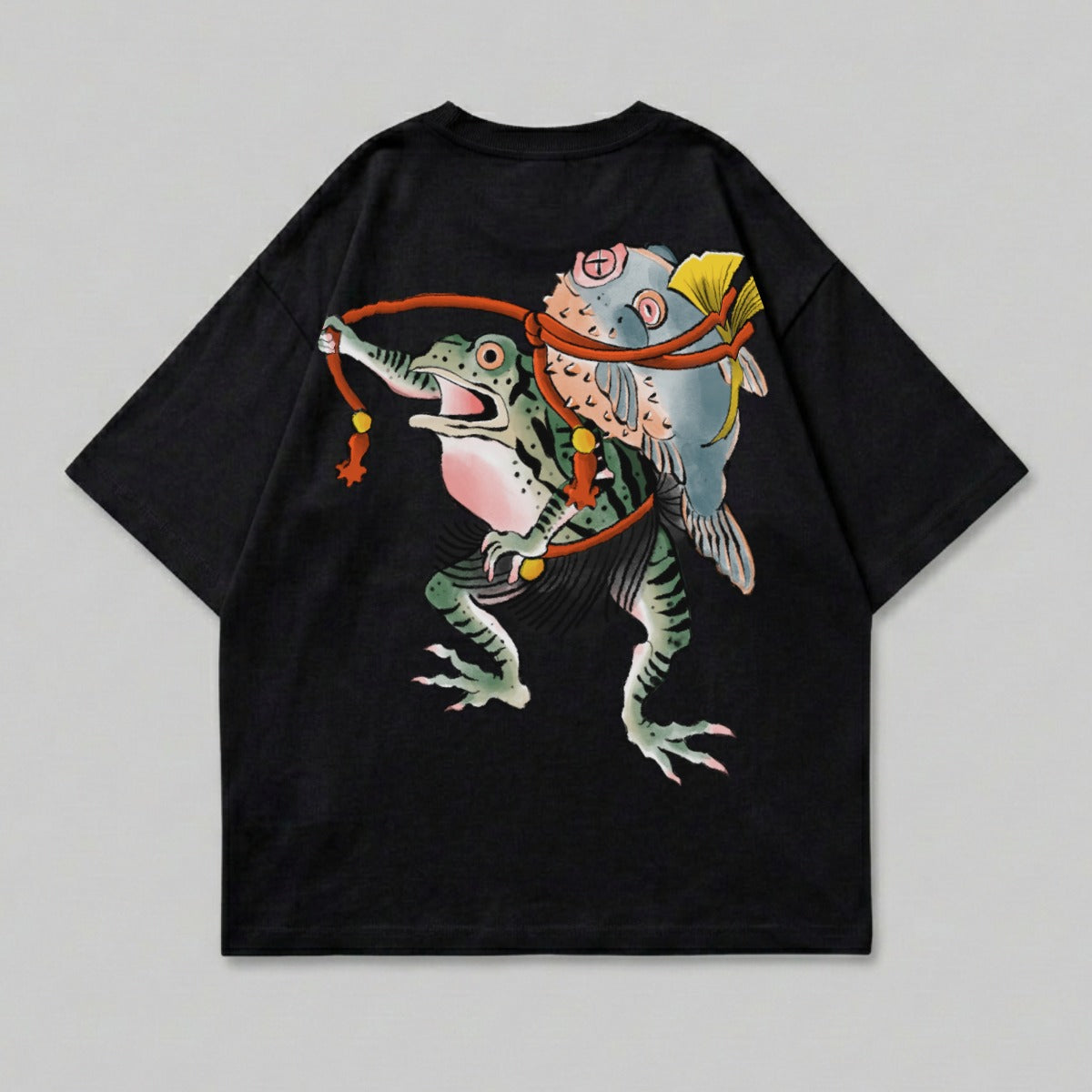 Japanese Mythology Frog Pufferfish Back Graphic Design Product type