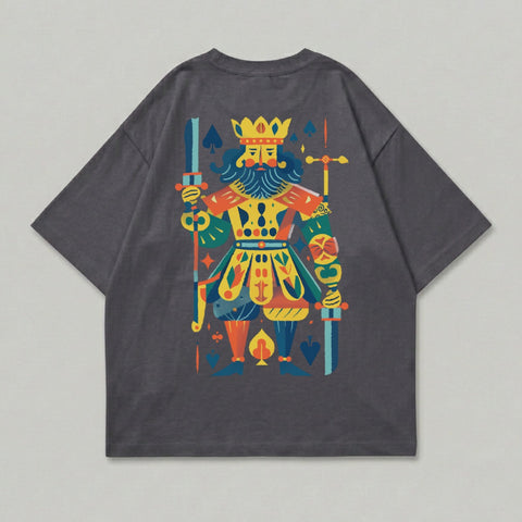 Bold Royal King Playing Card Graphic Back Print product type

King card
Playing card
Royal design
Spades suit
Colorful graphic
Back print
Tshirt
Apparel
Abstract art
Illustrative
Card game
Poker style
Fantasy king
Graphic tee
Streetwear
Unique design
Pop art
Modern art
Game theme
Iconic character