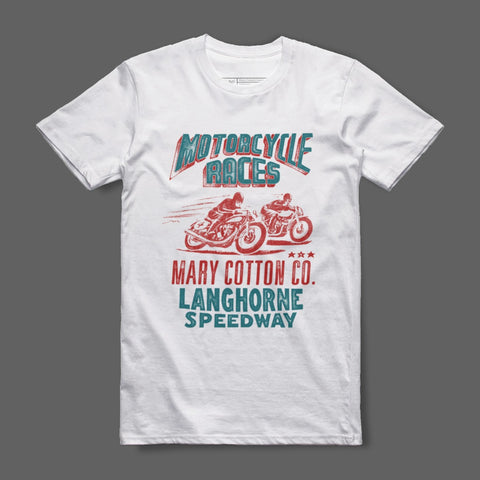 Vintage Motorcycle Races Graphic Tee