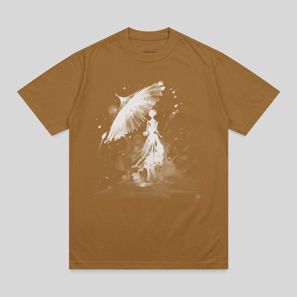 Elegant Woman Umbrella Splash Art Design product type