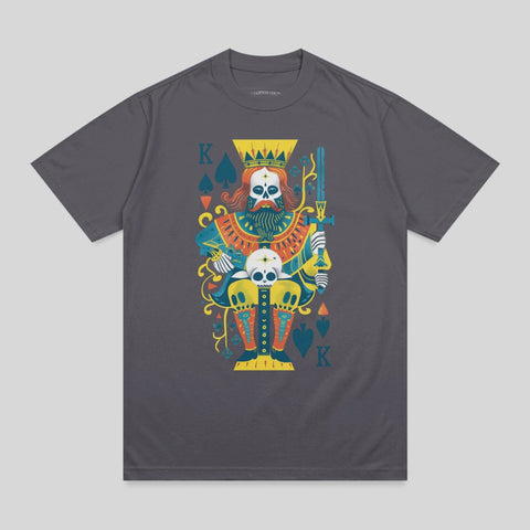 Skull King Spades Card Graphic Dark Gray product type