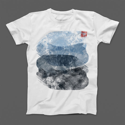 T-shirt donna boyfriend watercolor