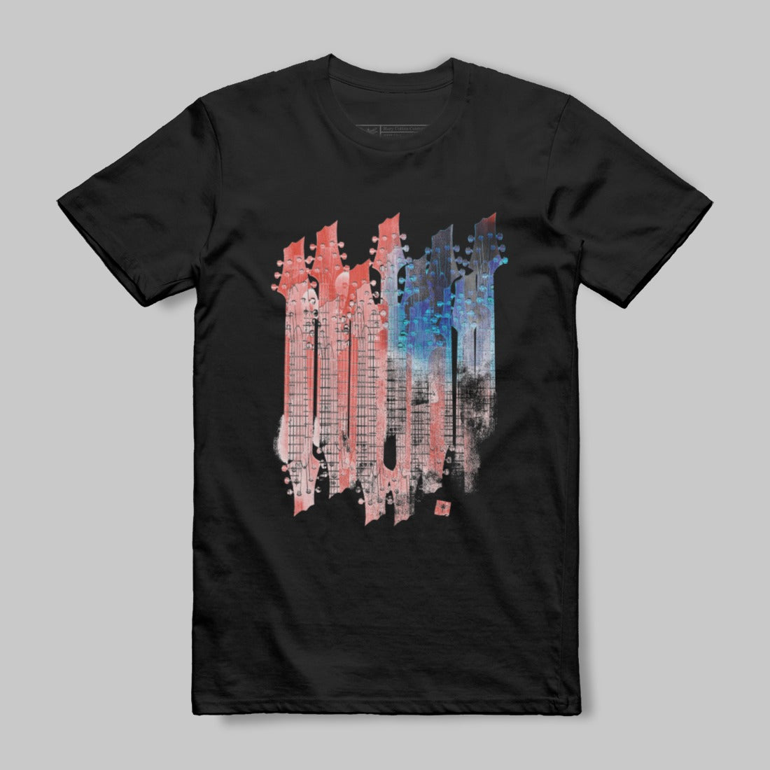 Electric Guitar Design American Flag T-Shirt