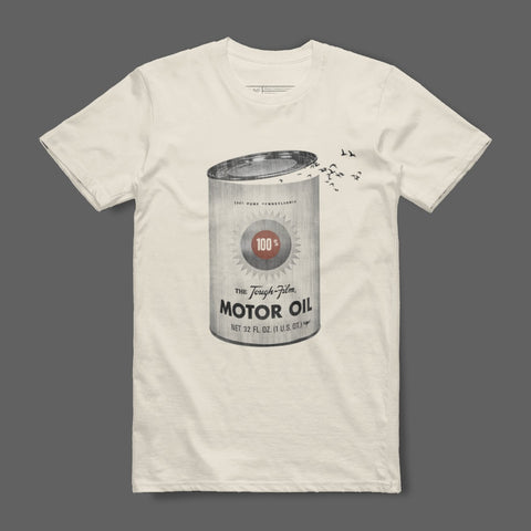 The Tough Film Motor Oil Graphic Tee for Vintage Look