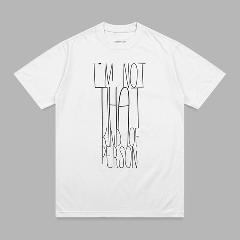 I'M NOT THAT KIND OF PERSON black white design product type