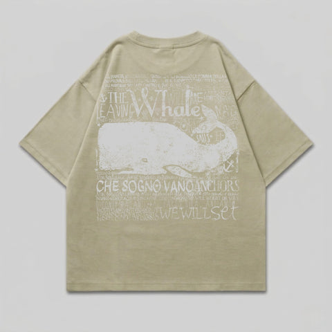 The Leaving Whale Sails Anchors Text Graphic product type