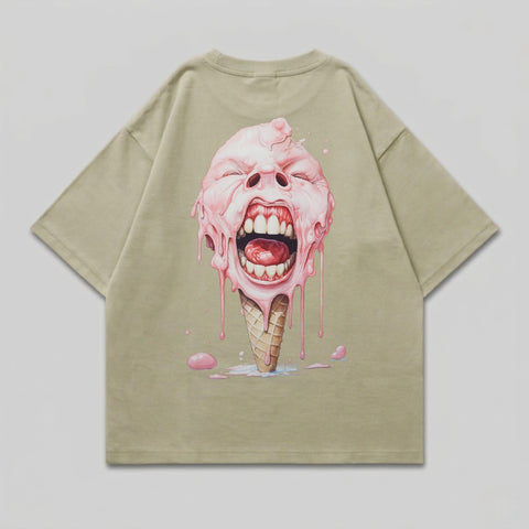 Distorted Scream Ice Cream Face Waffle Cone product type