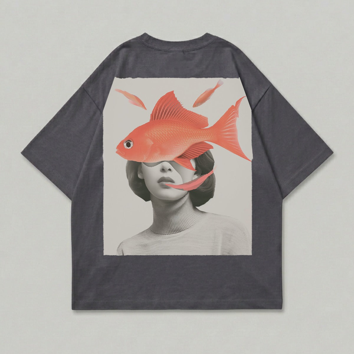 Goldfish Woman Surreal Dreamlike Face Artistic product type