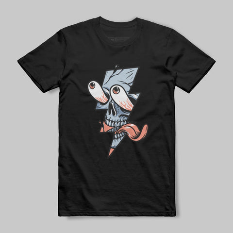 Unique Lightning Skull Graphic Tee product