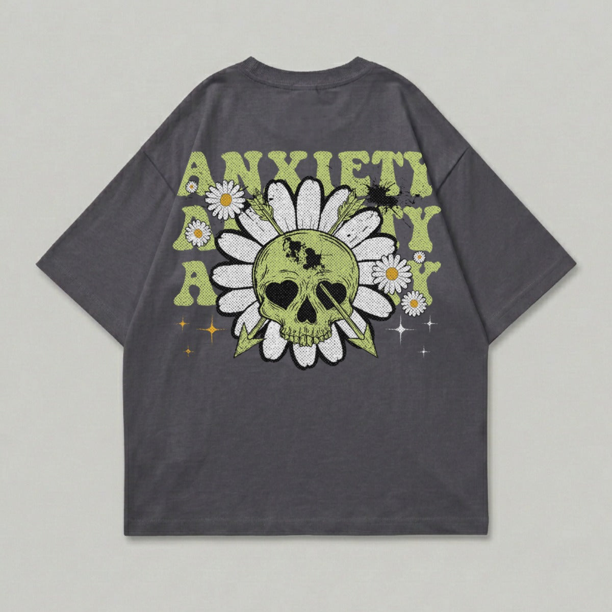 Skull Daisy Arrows Anxiety Graphic Design product type