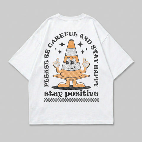 Please Be Careful And Stay Happy Stay Positive Traffic Cone product type