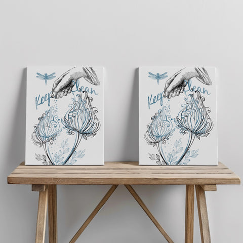 Quadro canvas Keep Clean