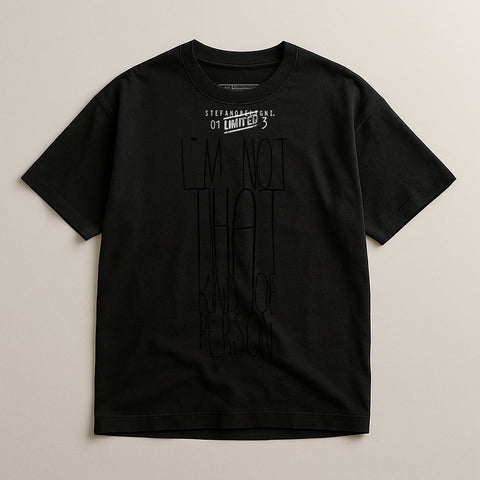 Limited Edition Black Graphic Tee Shirt