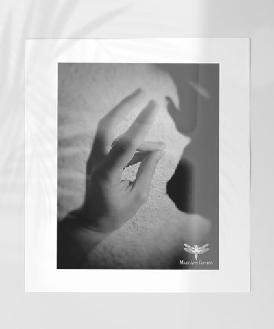 Hand Silhouette Art Print by Mary Ann Cotton Fine Art