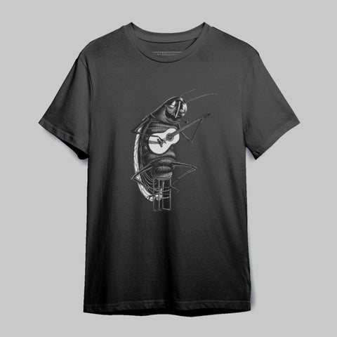 Artistic Cockroach Playing Guitar T-Shirt Product