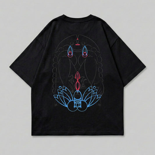 Black Tee Neon Outline Spiritual Lotus Back Design product type
Black T-Shirt
Graphic Tee
Back Print Shirt
Oversized T-Shirt
Relaxed Fit
Spiritual Design
Mystic Print
Lotus Flower
Abstract Art
Neon Colors
Red Blue Print
Unique Graphic
Streetwear Top
Fashion T-Shirt
Unisex Apparel
Casual Shirt
Deity Graphic
Artistic Tee
Outline Print
Crew Neck