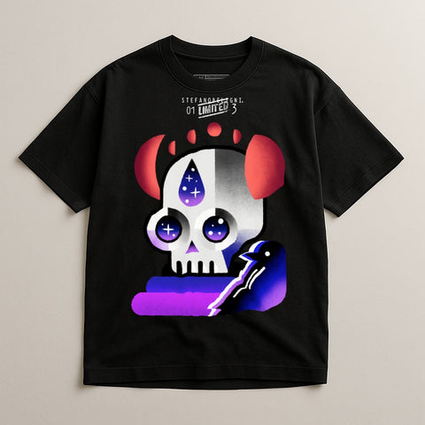 Limited Edition Skull and Bird Art T-shirt