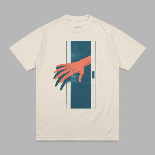 Abstract Hand Reaching Doorway Illustration product type