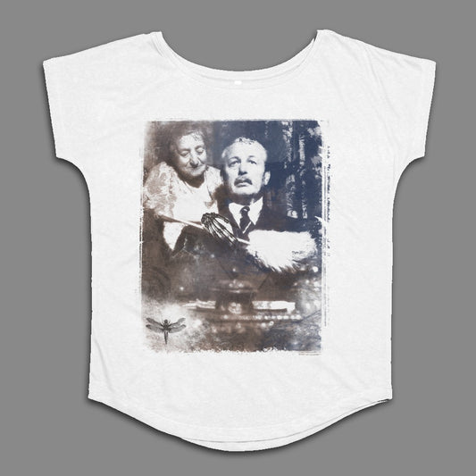 Vintage Black and White Historical Graphic T-shirt