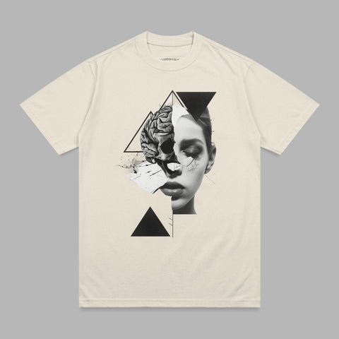 Abstract Skull Brain Woman Face Fragmented Design product type