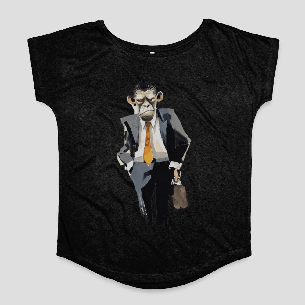Serious Business Monkey Graphic T-shirt