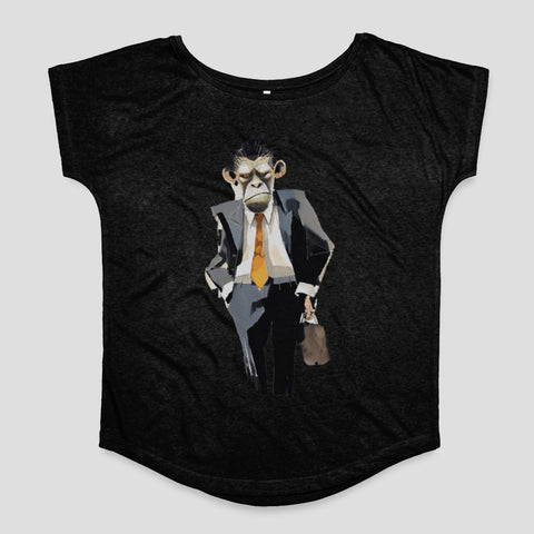 Serious Business Monkey Graphic T-shirt