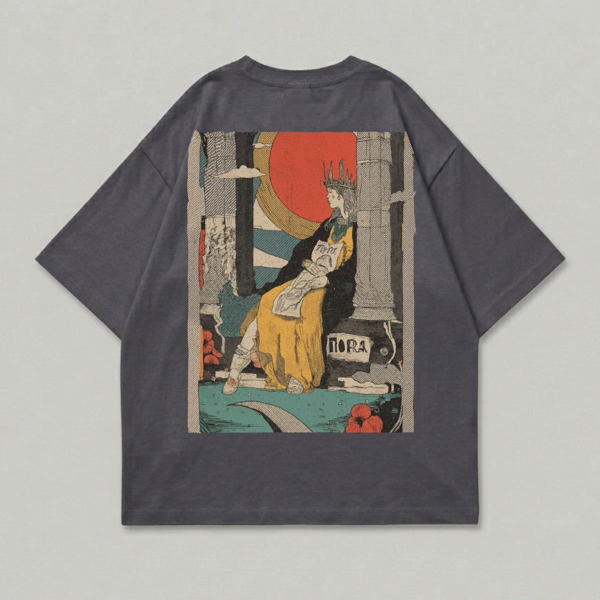 Regal Figure Red Sun Back Graphic NORA Artwork product type
T-Shirt
Graphic Tee
Back Print
Dark Grey
Queen Print
Regal Design
Artistic Shirt
Illustration
Mythical Art
Sun Motif
NORA Design
Streetwear
Casual Top
Unique Print
Oversized
Short Sleeve
Aesthetic Tee
Vintage Style
Unisex Apparel
Crew Neck