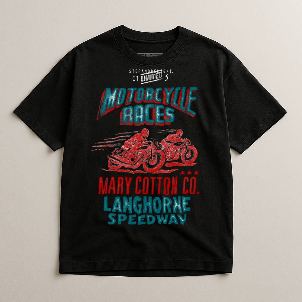 Vintage Motorcycle Racing Graphic T-Shirt