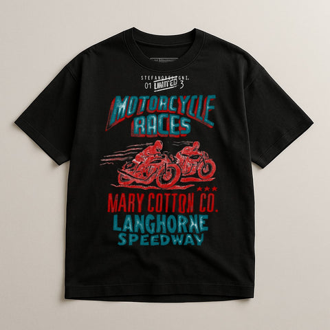 Vintage Motorcycle Racing Graphic T-Shirt