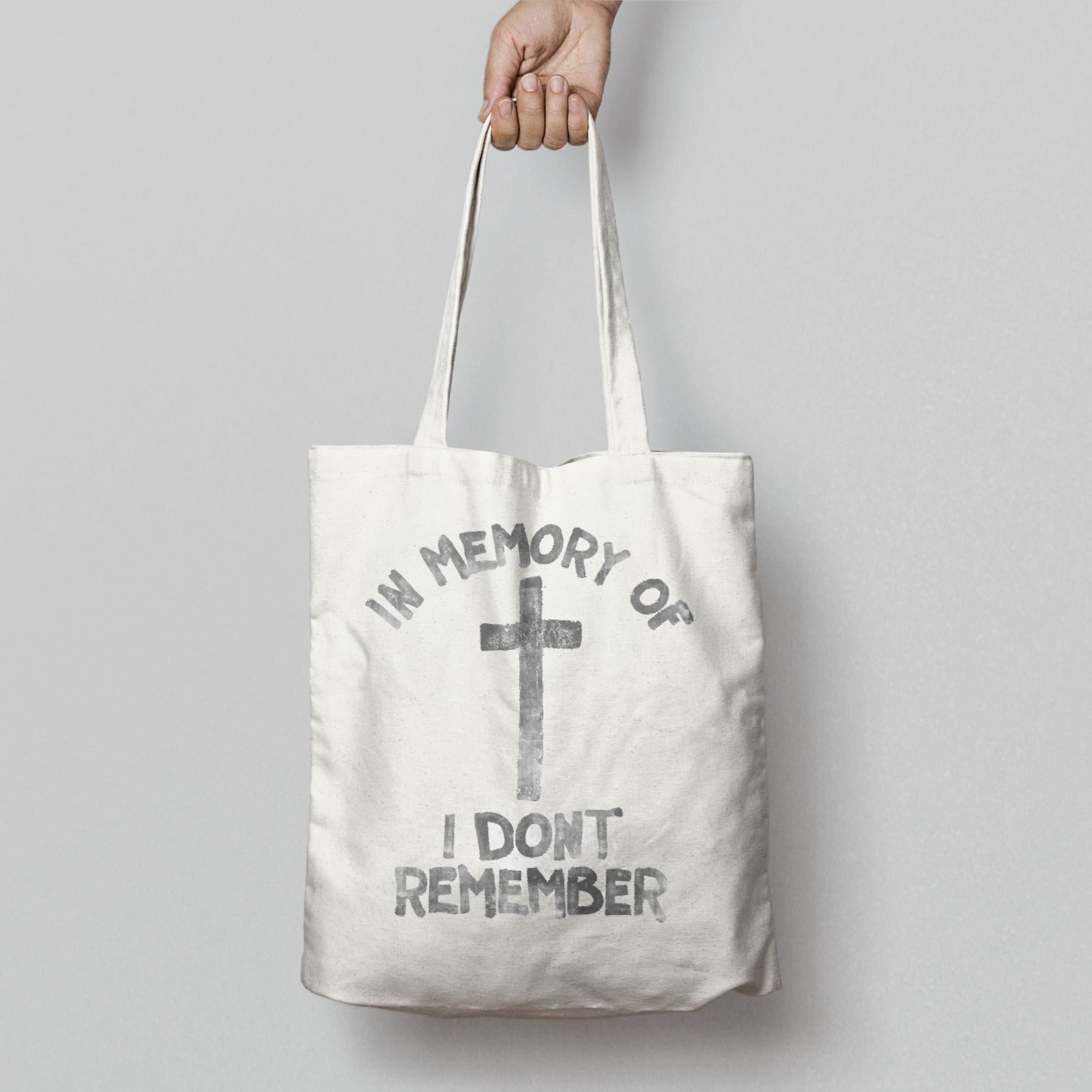 In Memory of I Don't Remember Cross Tote Bag