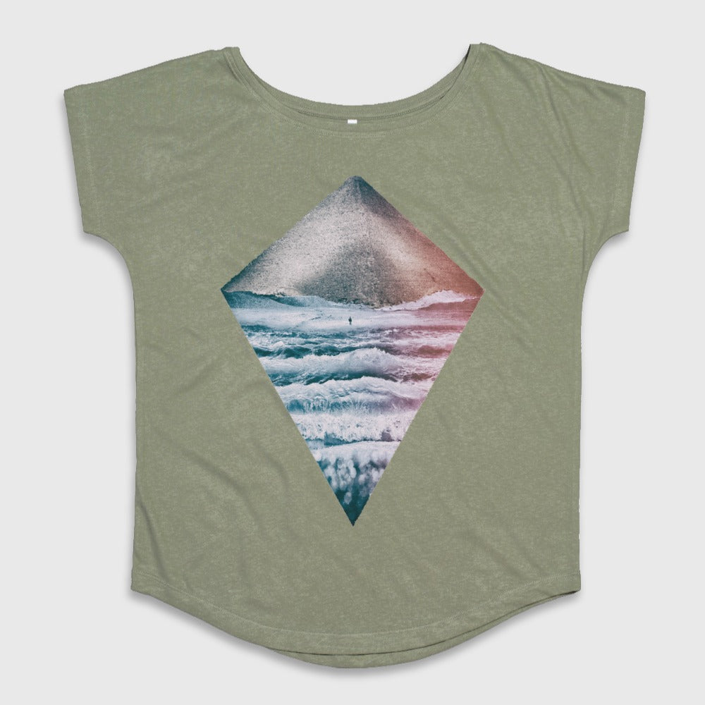 Mountain Sea Landscape Graphic Design Shirt
