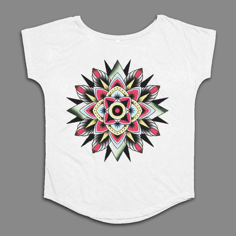 Colorful Mandala Graphic Design T-shirt