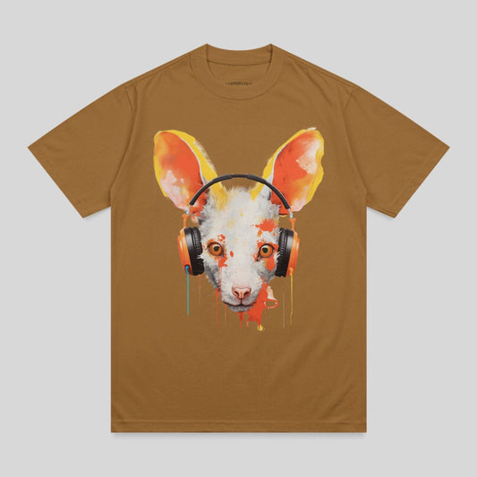 Colorful Animal Head Headphones Splatter Art product type