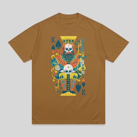 Spade King Skull Crown Sword Playing Card T-Shirt product type