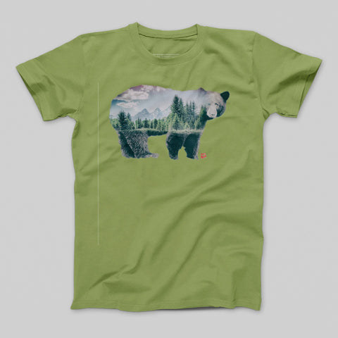 T-shirt donna boyfriend bear_forest