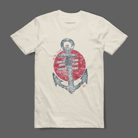 Vintage Style Anchor Graphic T-Shirt Casual Apparel