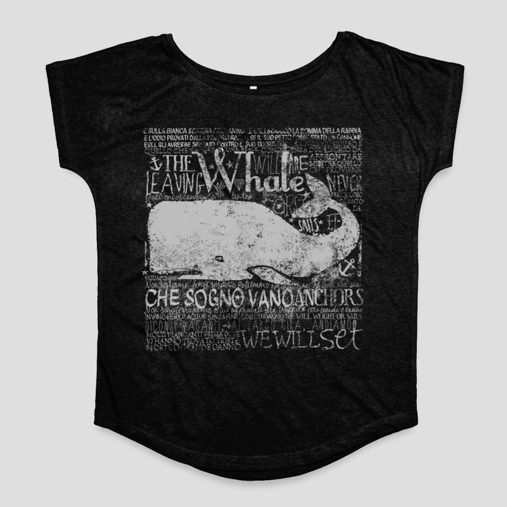 The Leaving Whale Graphic Black Short Sleeve Shirt
