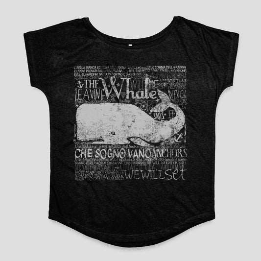 The Leaving Whale Graphic Black Short Sleeve Shirt