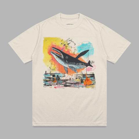 Deep Ocean Whale Abstract Vibrant Artwork product type