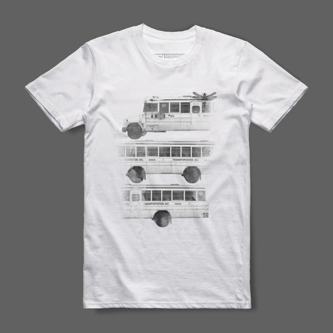 Vintage Inspired Classic Bus Graphic Tee Shirt
