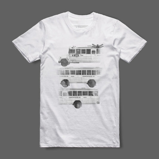 Vintage Inspired Classic Bus Graphic Tee Shirt