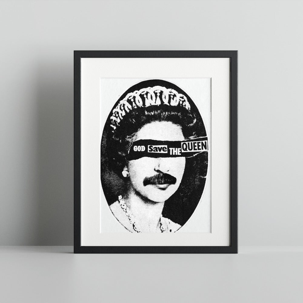 Iconic God Save The Queen Framed Art Print