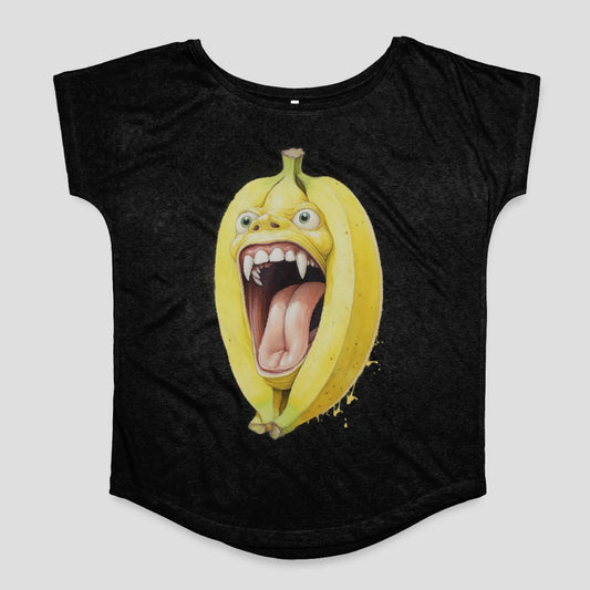 Funny Screaming Banana with Crazy Face T-Shirt
