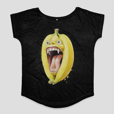 Funny Screaming Banana with Crazy Face T-Shirt