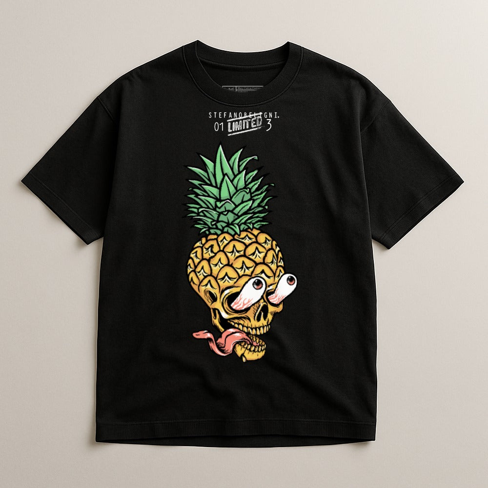 Graphic Skull Pineapple Design Limited Edition Shirt