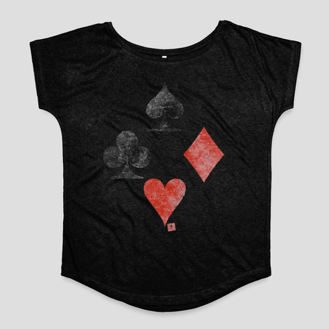 Playing Card Suits Graphic Women's T-Shirt