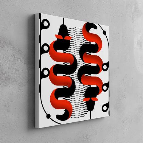 Quadro canvas twinsnake