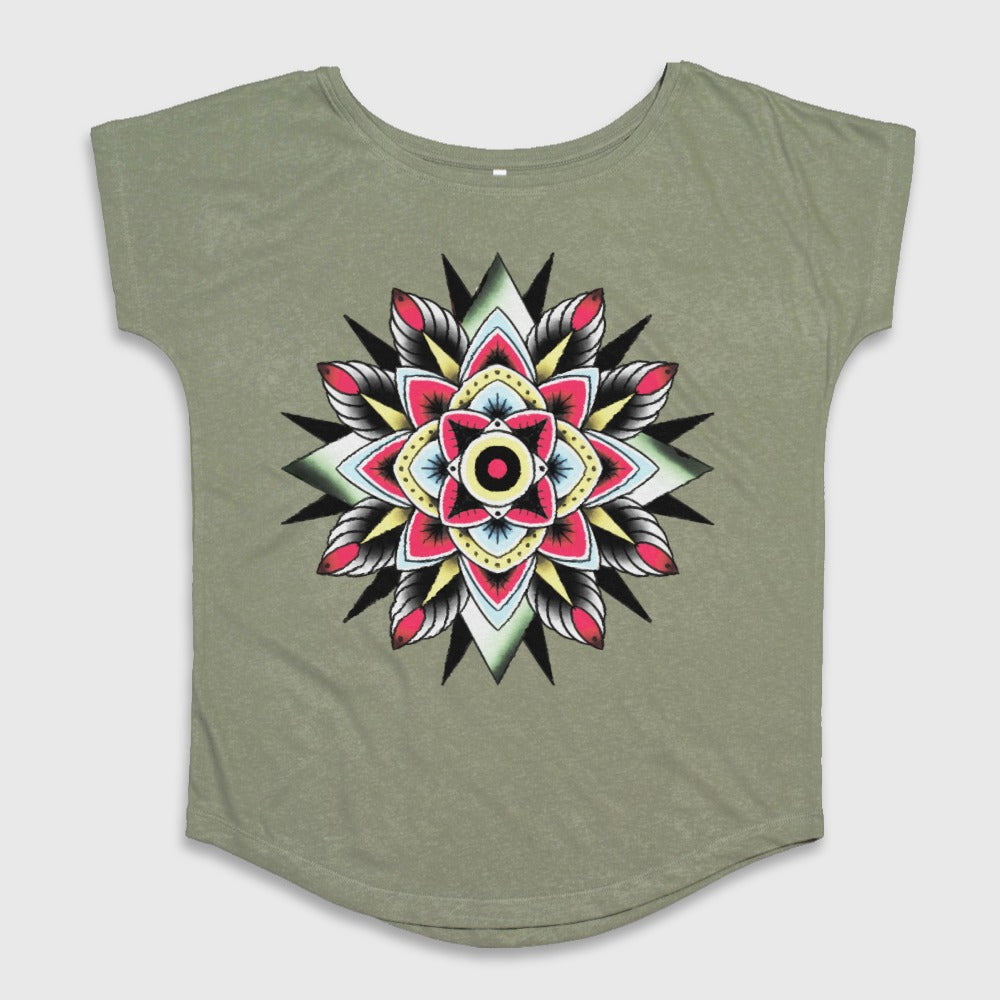 Bohemian Mandala Graphic Tee for Casual Wear