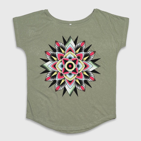 Bohemian Mandala Graphic Tee for Casual Wear
