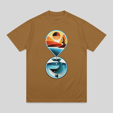 Ocean Lighthouse Whale Life Cycle Hourglass product type